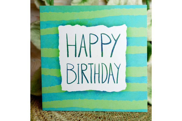 1 Tree Cards - Birthday Stripes