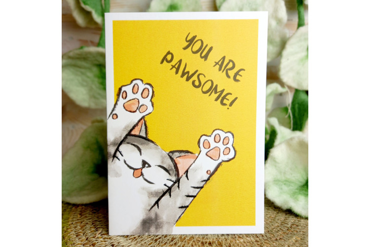 1 Tree Cards - You are Pawsome!