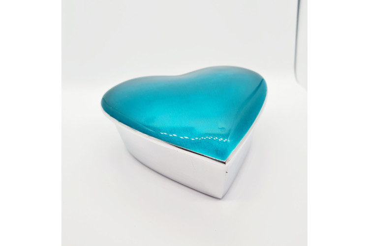 Tilnar Art-Aqua Heart Trinket Box