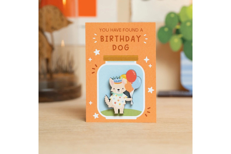 Birthday Dog Pin Badge