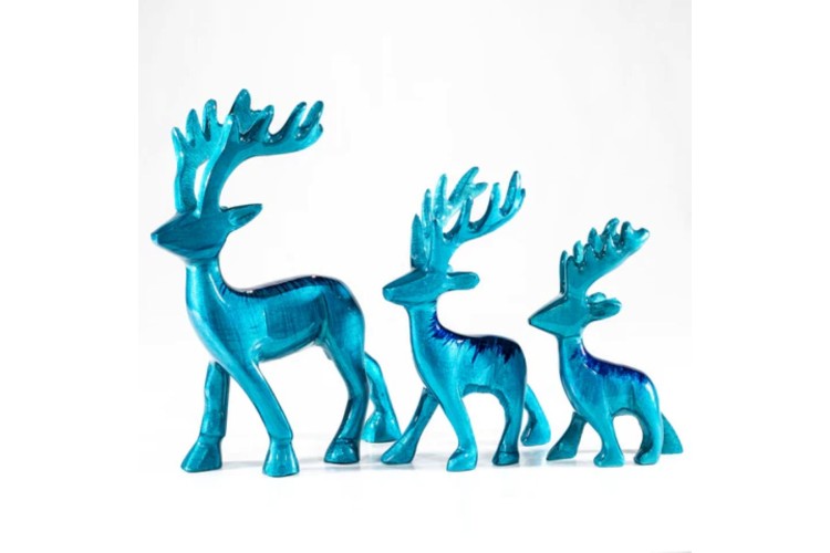Brushed Aqua Recycled Aluminium Stag