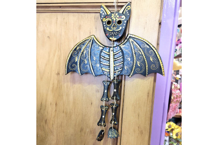 Candy Skull Bat Janglie Hanger