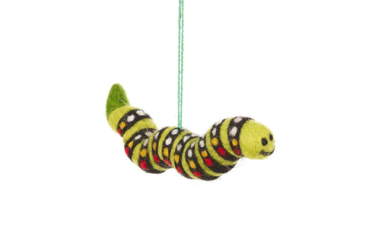 Carl the Caterpillar Felt decoration