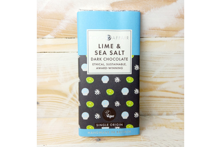 Dark Chocolate Bar - Lime & Sea Salt