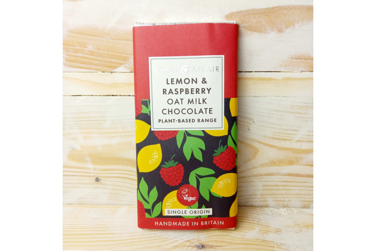 Oat Milk Chocolate Bar - Lemon & Raspberry