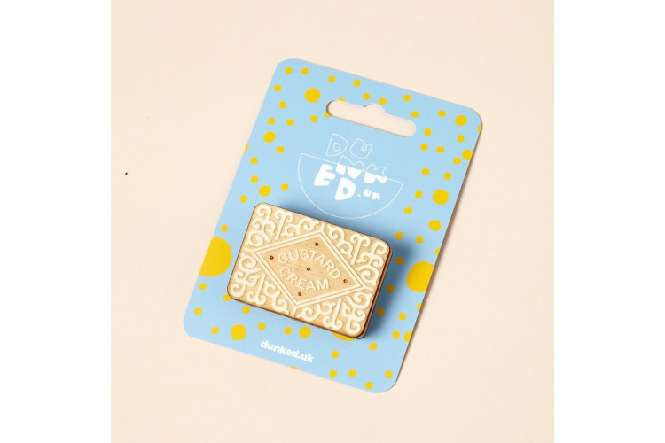 Custard Cream Badge