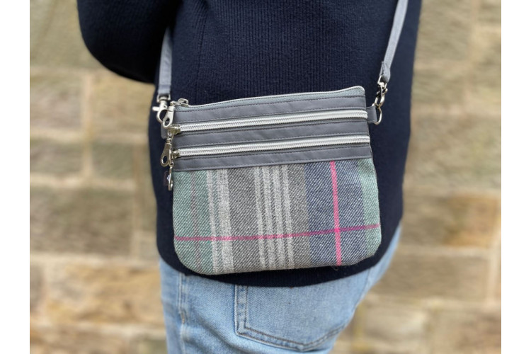 Earth Squared 3 Zip Twee Cross Body Bag