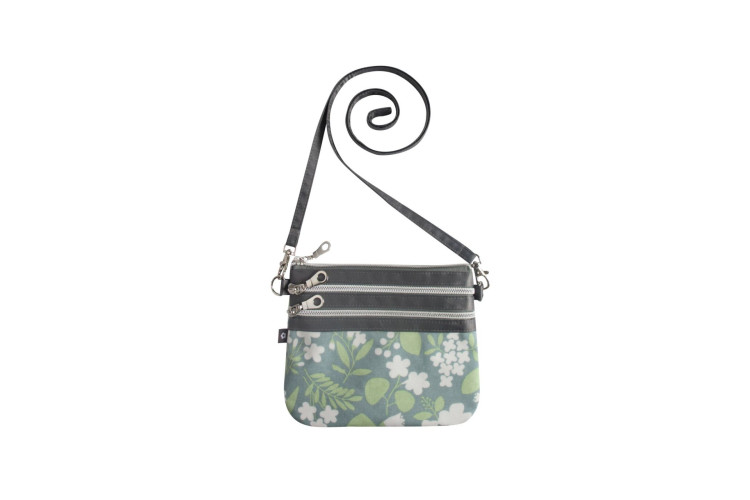 SS'24 Earth Squared Oilcloth 3 Zip Pouch Bag