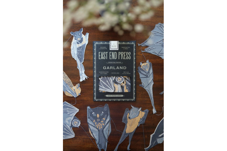 East End Press Bats Sewn Garland