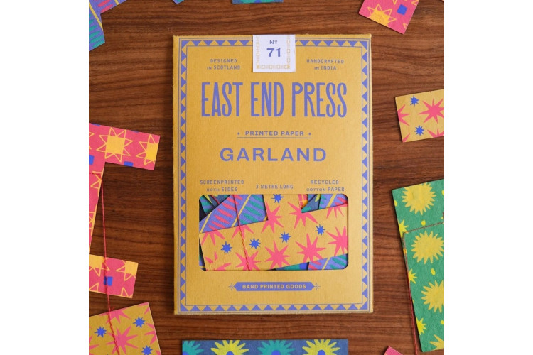 East End Press Birthday Party Sewn Paper Garland