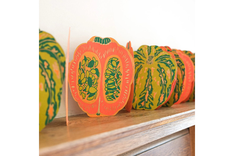 East End Press Concertina Pumpkins Paper Garland