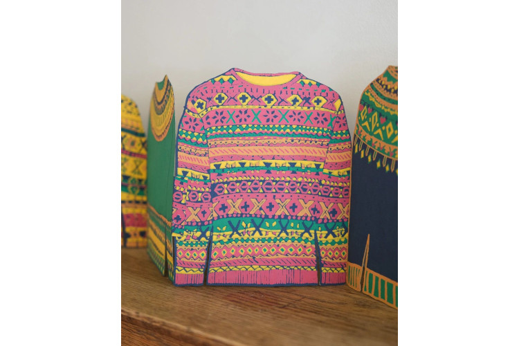 East End Press Fairisle Sweaters Concertina Garland
