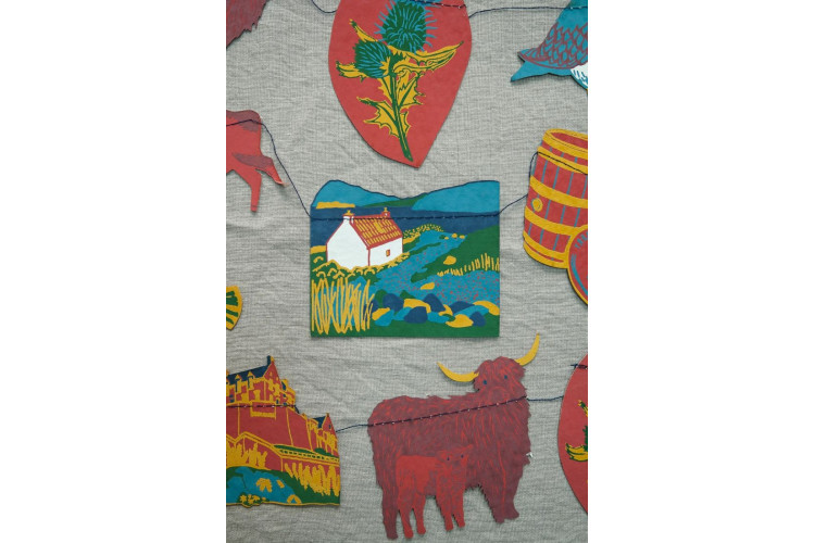 East End Press Scotland Sewn Paper Garland 
