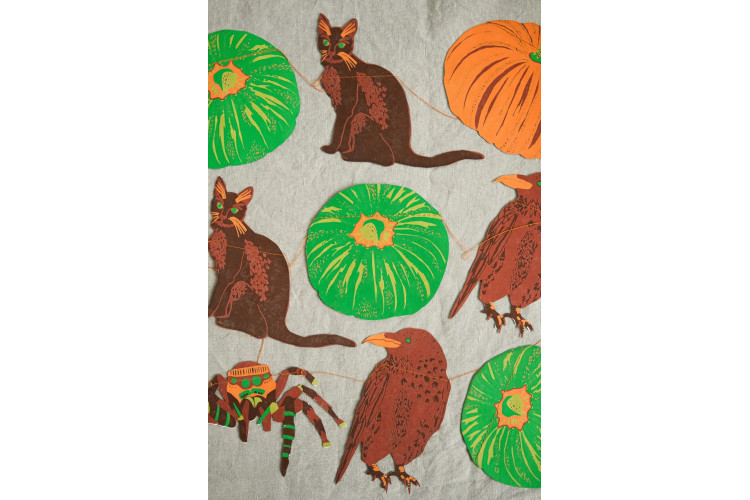 East End Press Pumpkin Paper Garland