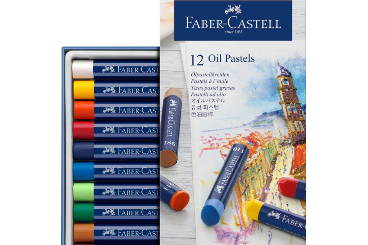 Faber Castell Oil Pastels, Set of 12