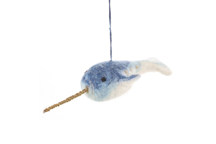 Felt so Good Narwhal Felt Decoration