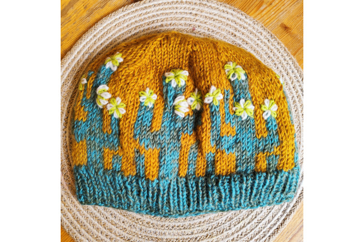 Flowering Cactus Beanie