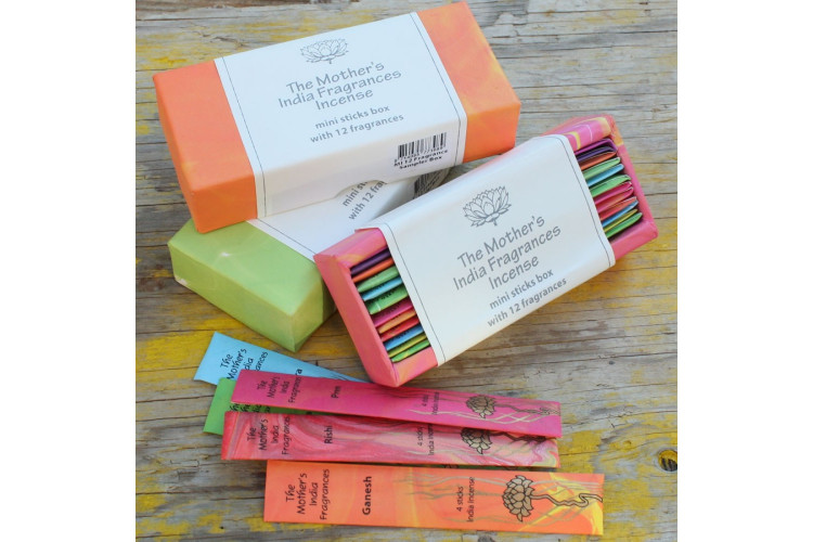 Giftbox of 12 Mother's India Fragrance Incense Sticks