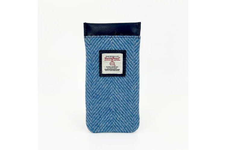 Harris Tweed Glasses Case, Blue