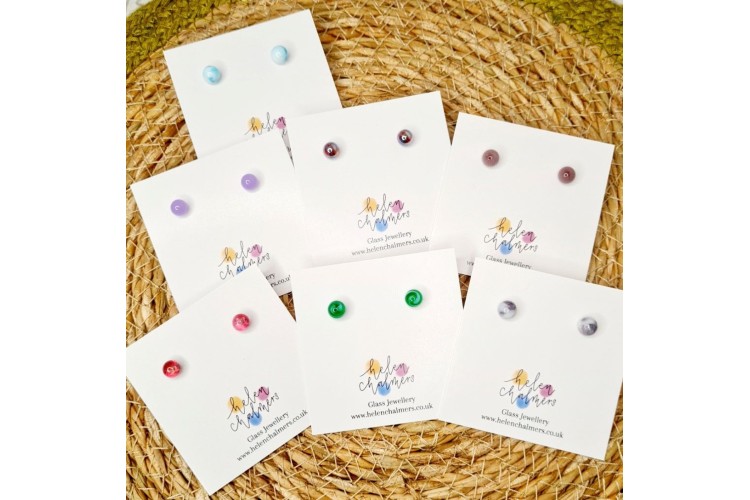 Helen Chalmers Mini Glass Studs