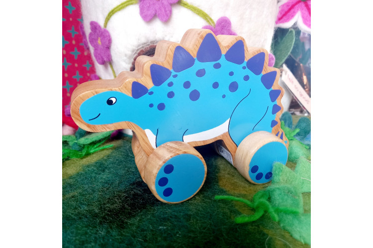 Lanka Kade Wooden Stegosaurus Push Along