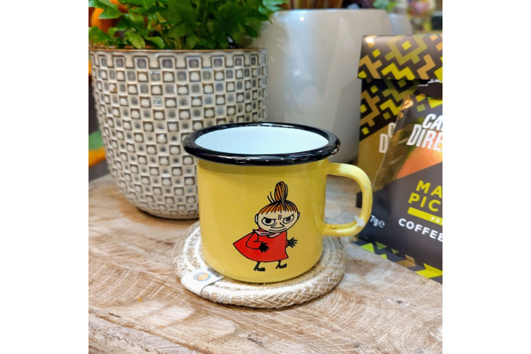 Little My Enamel Yellow Moomin Mug 250ml