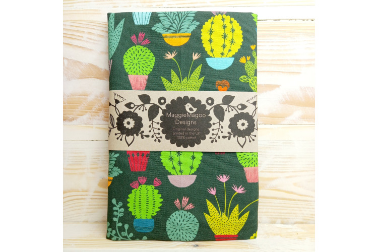 Maggie Maggo Tea Towel Cacti on green