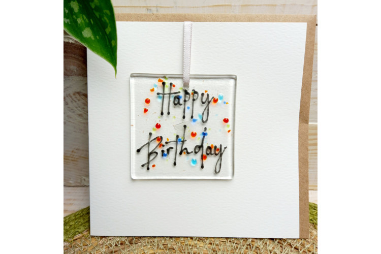 Mar Peters Glass Cards - Happy Birthday