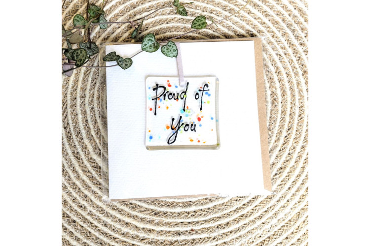 Marc Peters Detachable Glass Decoration Cards - Proud of You