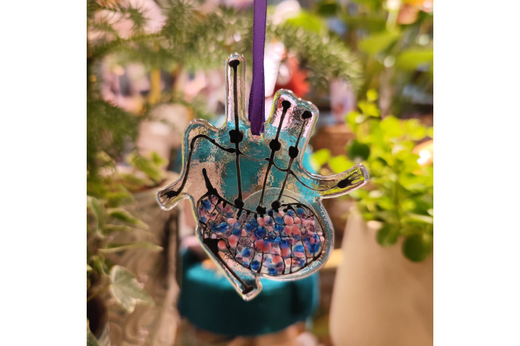 Marc Peters Glass Ornament - Bagpipes