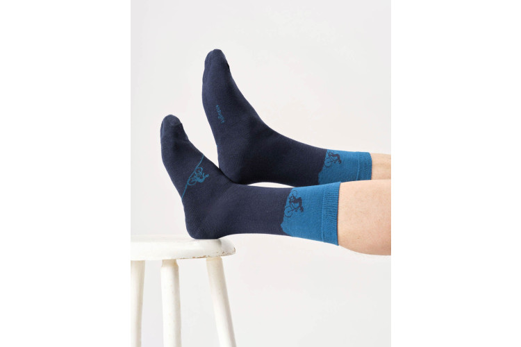 Men's Mountain Bike Bamboo Crew Socks