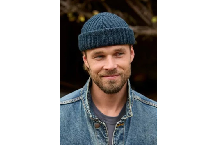 Merino Fishermans Beanie- Spruce