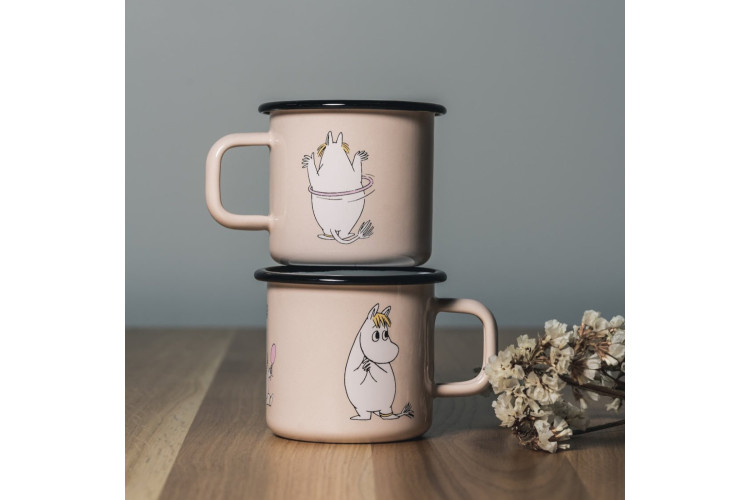 Moomin Enamel Mug – Snorkmaiden (Beige, 0.37L)