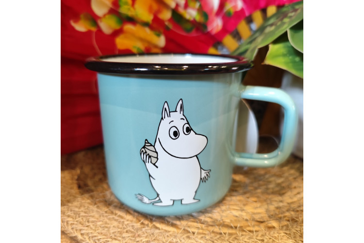 Moomin Mint Enamel Mug 370ml