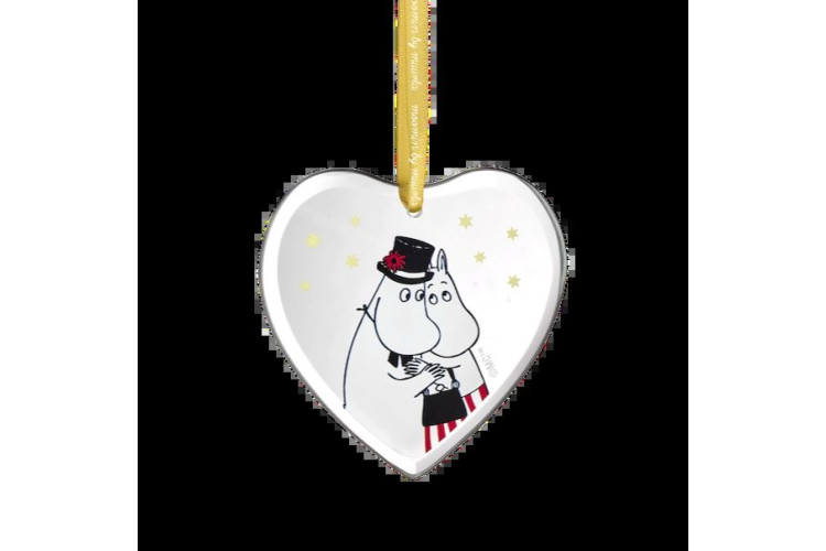 Moomin Mamma 'n' Pappa Hanging Glass Ornament