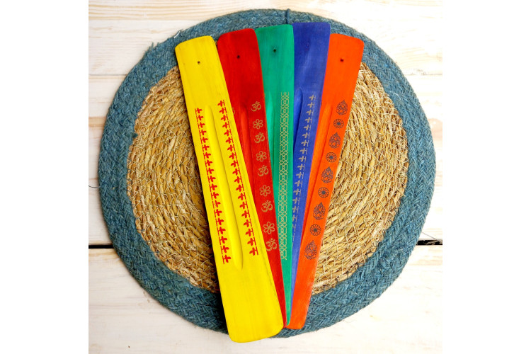 Painted Wood Ash Incense Ash Catcher