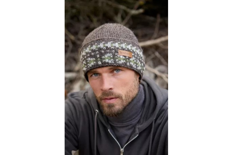 Portree Beanie-Bark Green