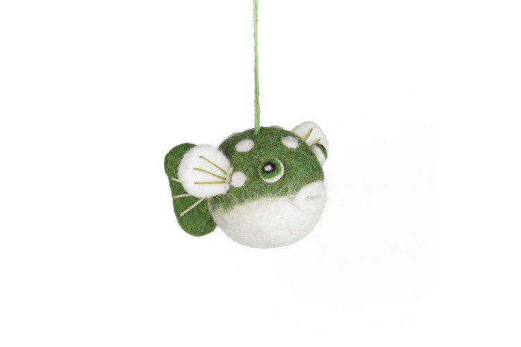 Felt Puffer Fish Hanging Decoration