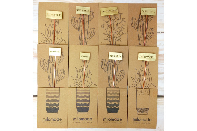 Recycled Brass Plant Markers