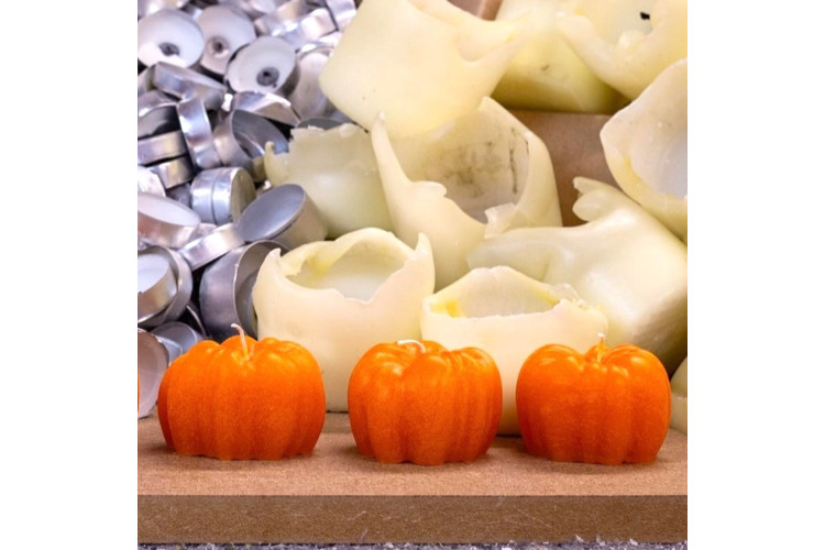 Recycled Wax Pumpkin Candle