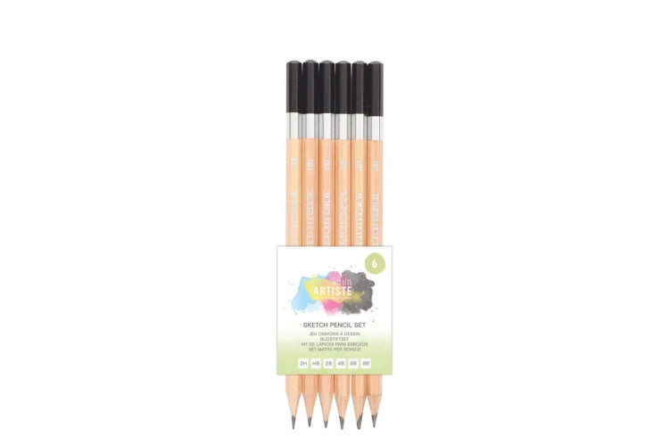Sketching Pencils 6pcs Wallet