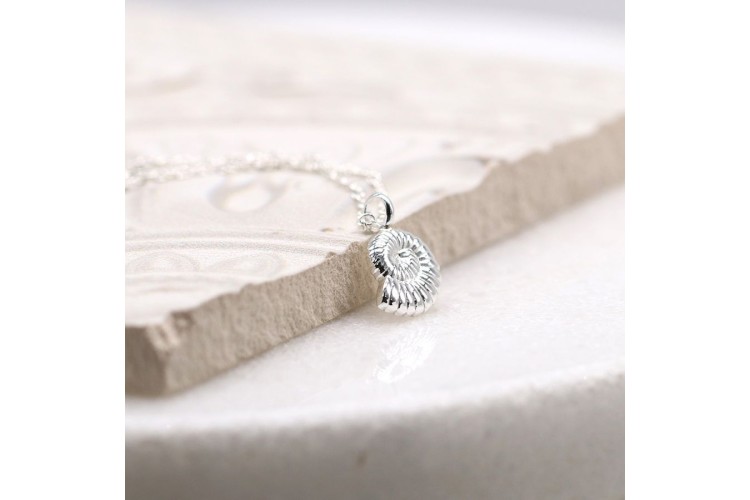 Pom Sterling silver ammonite necklace