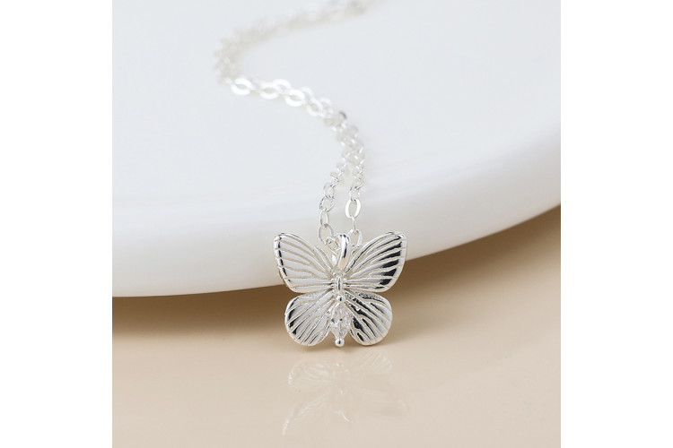 Sterling Silver Butterfly Necklace