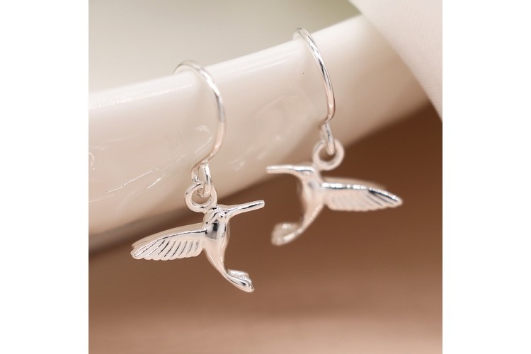 Sterling Silver Hummingbird Earrings