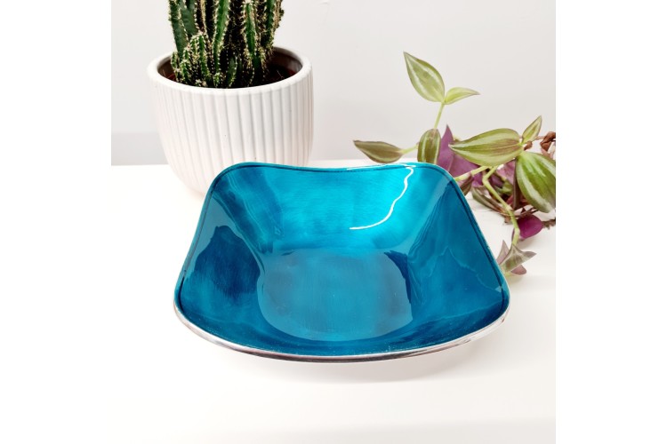 Tilnar Art Blue Square Bowl
