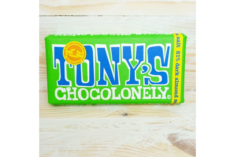 Tony's Chocolonely 51% Dark Almond Sea Salt