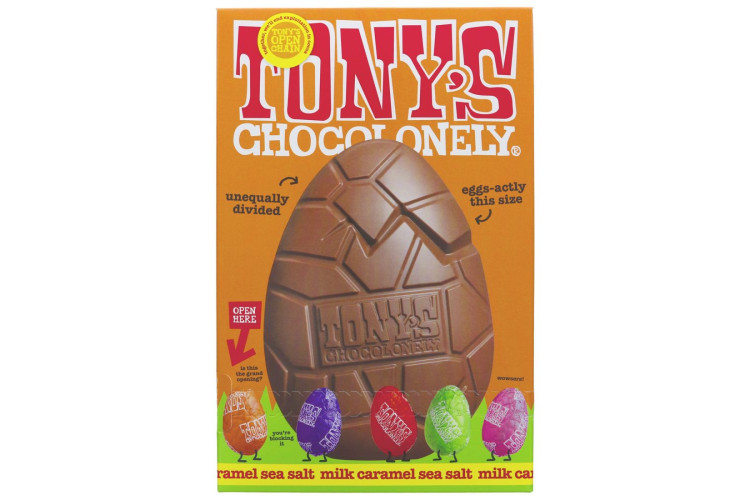 Tony's Chocolonely Milk Caramel Seasalt Easter Egg