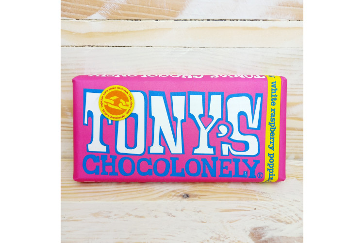 Tony's Chocolonely White Raspberry Popping Candy