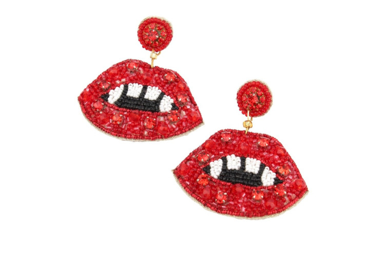 Vampire Beaded Earrings