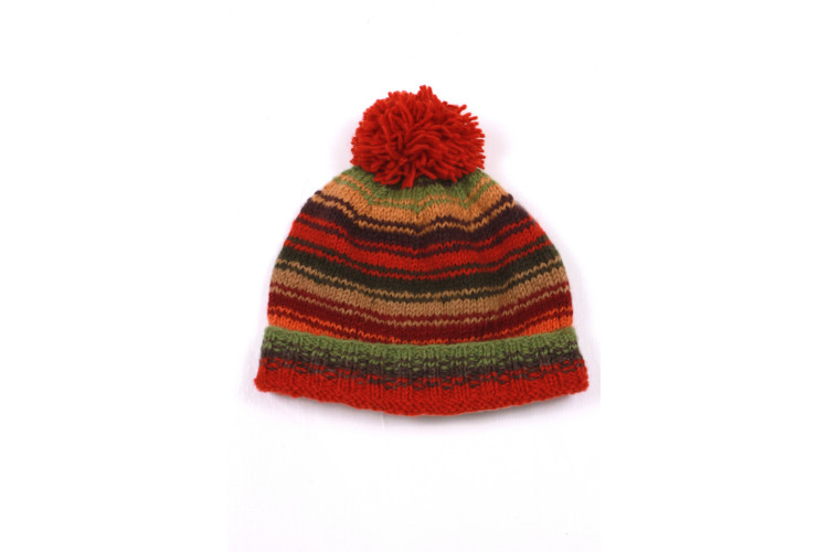 Vermont Roll Back Bobble Beanie